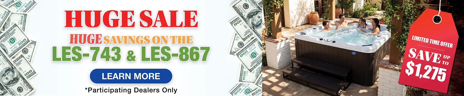 Calspas hot tub being used in a family setting - Mansfield